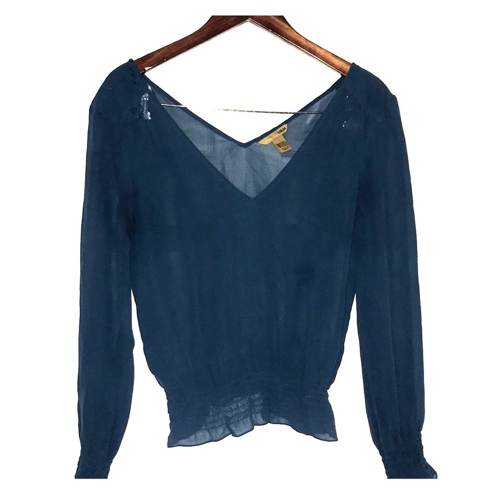 H&M Blue Shear blouse